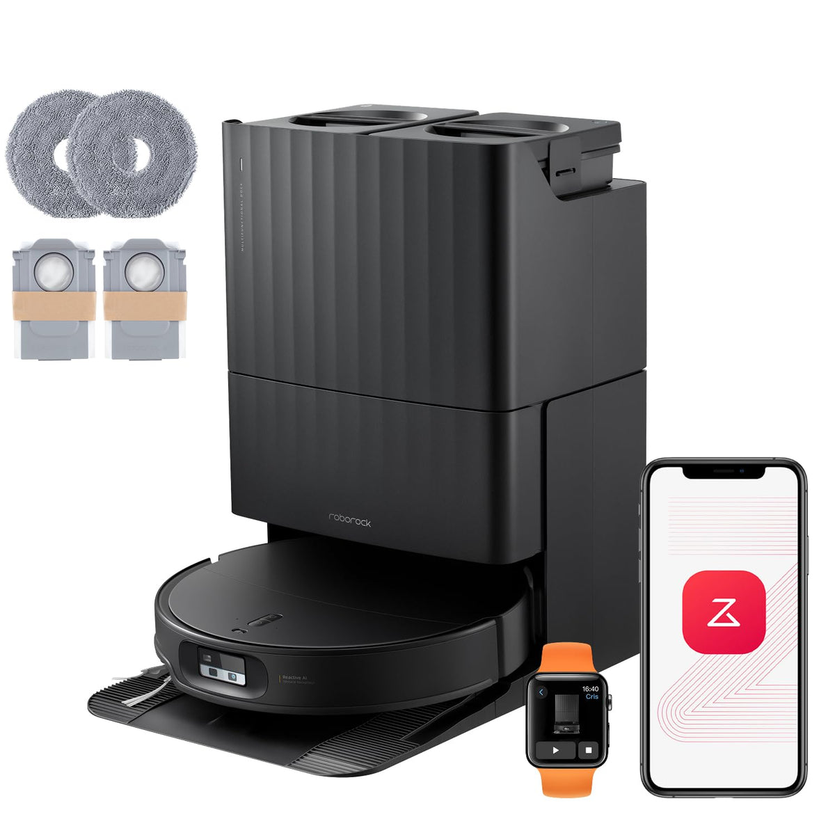 roborock Qrevo Edge 2 Set Robot Vacuum Cleaner with Mop Function and